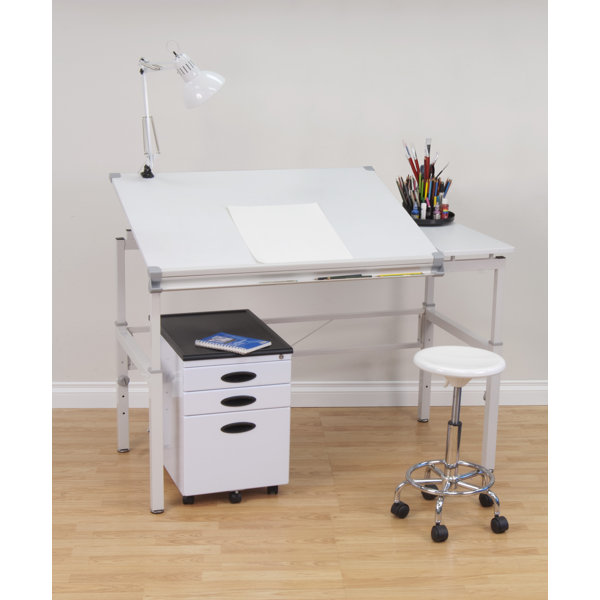 Inbox Zero Cowie Height Adjustable Drafting Table & Reviews Wayfair